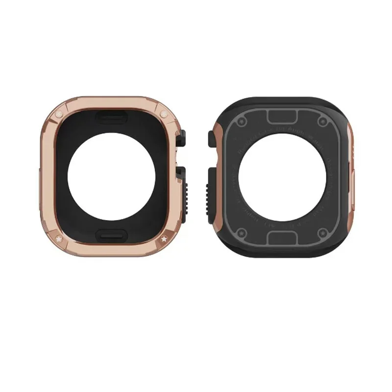 Бронированный чехол из ТПУ + ПК для Apple Watch Cover 40 41 44 45 49 42 46 мм без защитной пленки для экрана iWatch 11 10 9 8 7 6 5 4 SE Ultra 3 2 (art.: 3920d3df4db60) - 3920d3df4db60