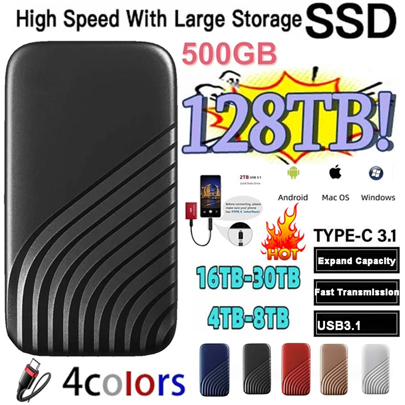 Original Ssd Hard Disk 2TB SSD 2.5 Inch 500GB Hard Drive Drive Hard Disk Portable Electronics for NOTEBOOK Mobile Phones