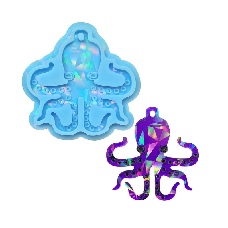 

Light and Shadow Keychain Silicone Mold Perforable Keyring Pendant Handmade Mold