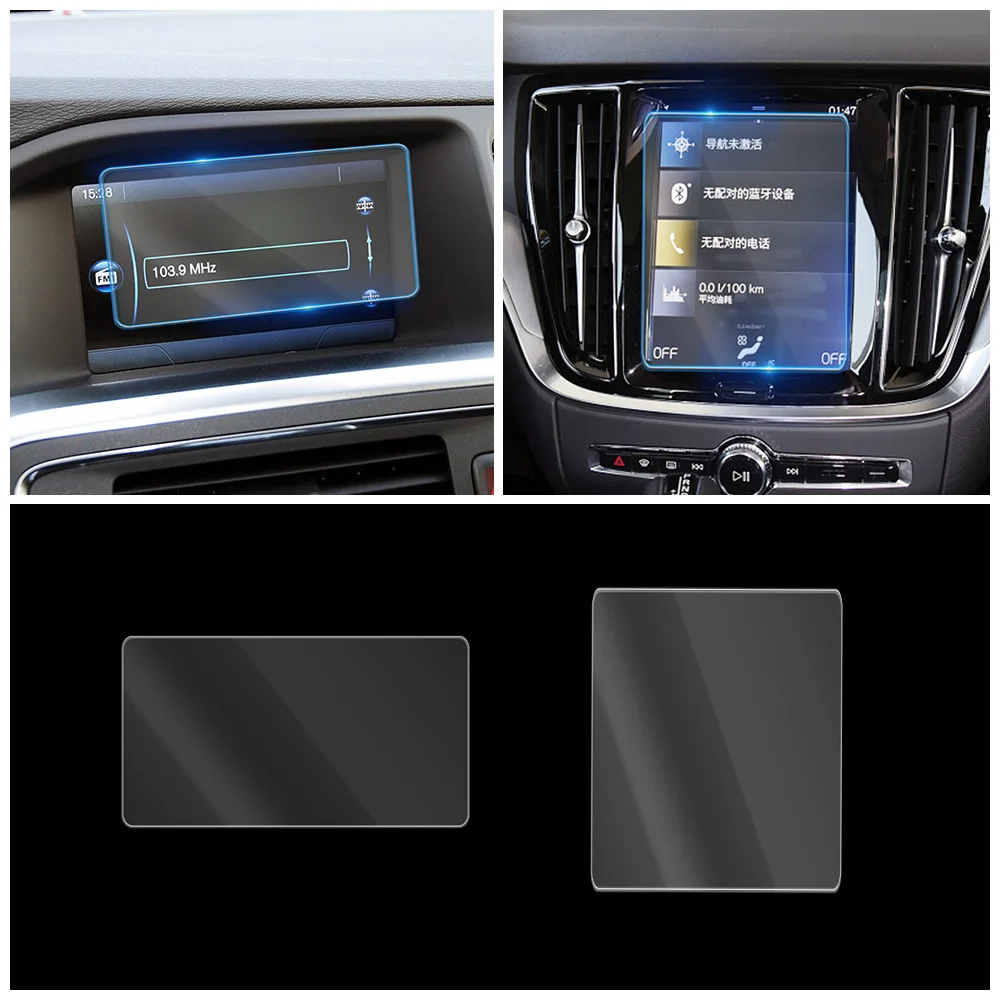 

For Volvo V60 2011-2021 Car Multimedia Video GPS Navigation LCD Screen Tempered Glass Protective Film Anti Scratch Accessories