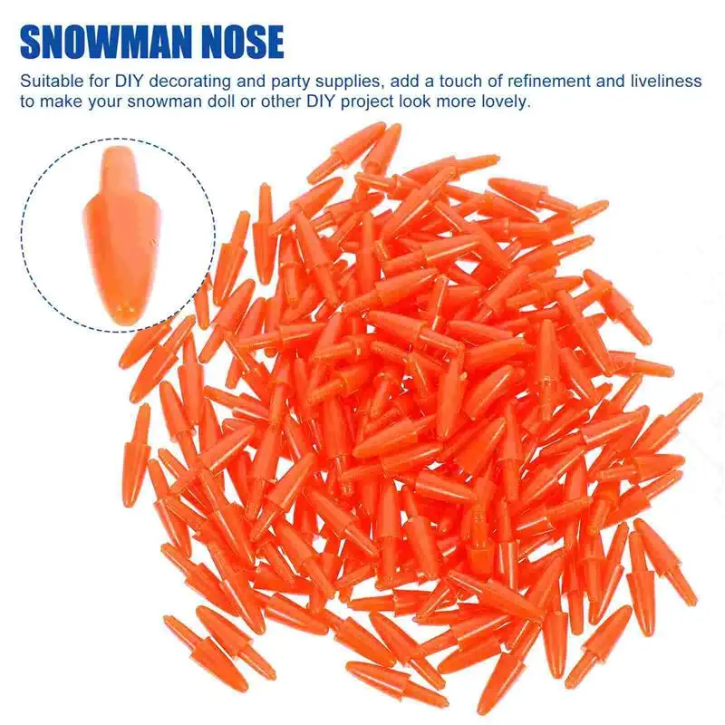300 шт. ремесло снеговик морковь нос наклейка зимние пластиковые поделки