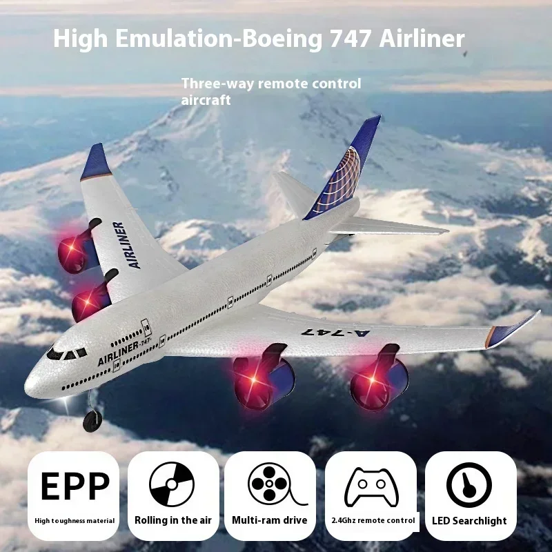 Самолет с дистанционным управлением A380 Boeing 3-канальный планер Модель самолета 7447