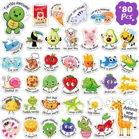 50pcs reward stickers for kids motivational sticker cute animal incentives stickers school teacher student stationery stickers