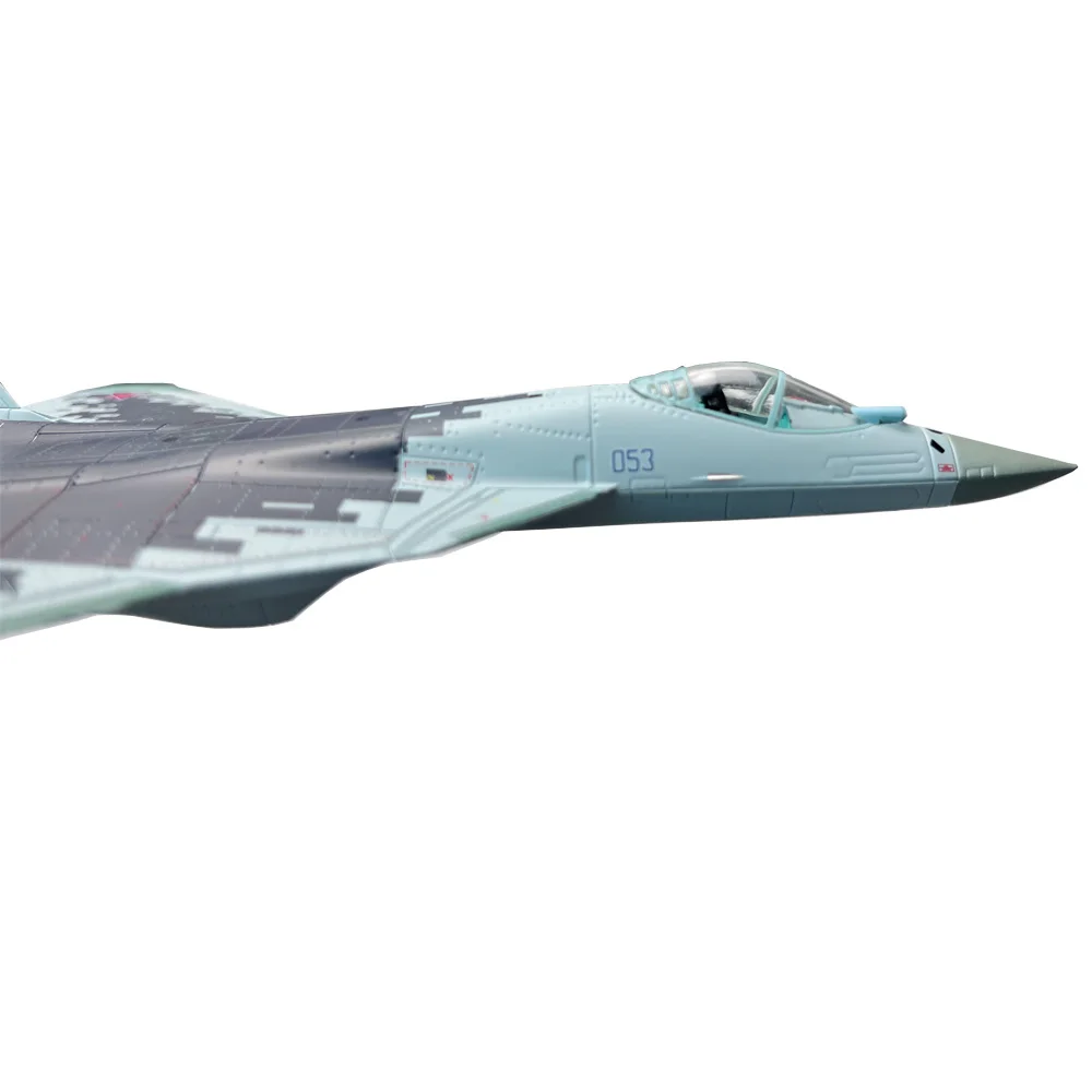 Фото Модель российского военного самолета SU57 Air Force Su-57 Stealth Fighter из коллекции или в подарок, 1/100 №5