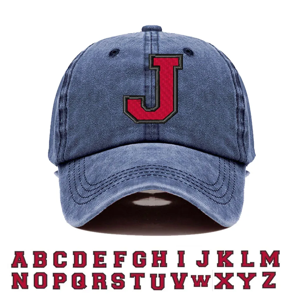 

Бейсболка A-Z с вышивкой для мужчин и женщин, двухцветная Кепка из мытого хлопка, регулируемая, в стиле унисекс, Прямая поставка