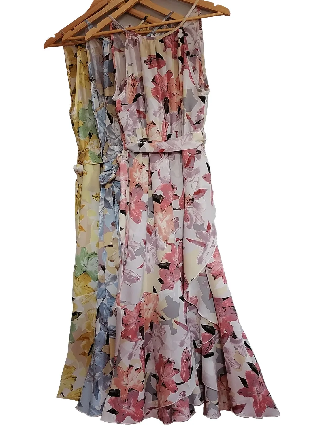 

Fashion print belt dress 2022 spring and summer new product halter skirt casual holiday street fashion skirt