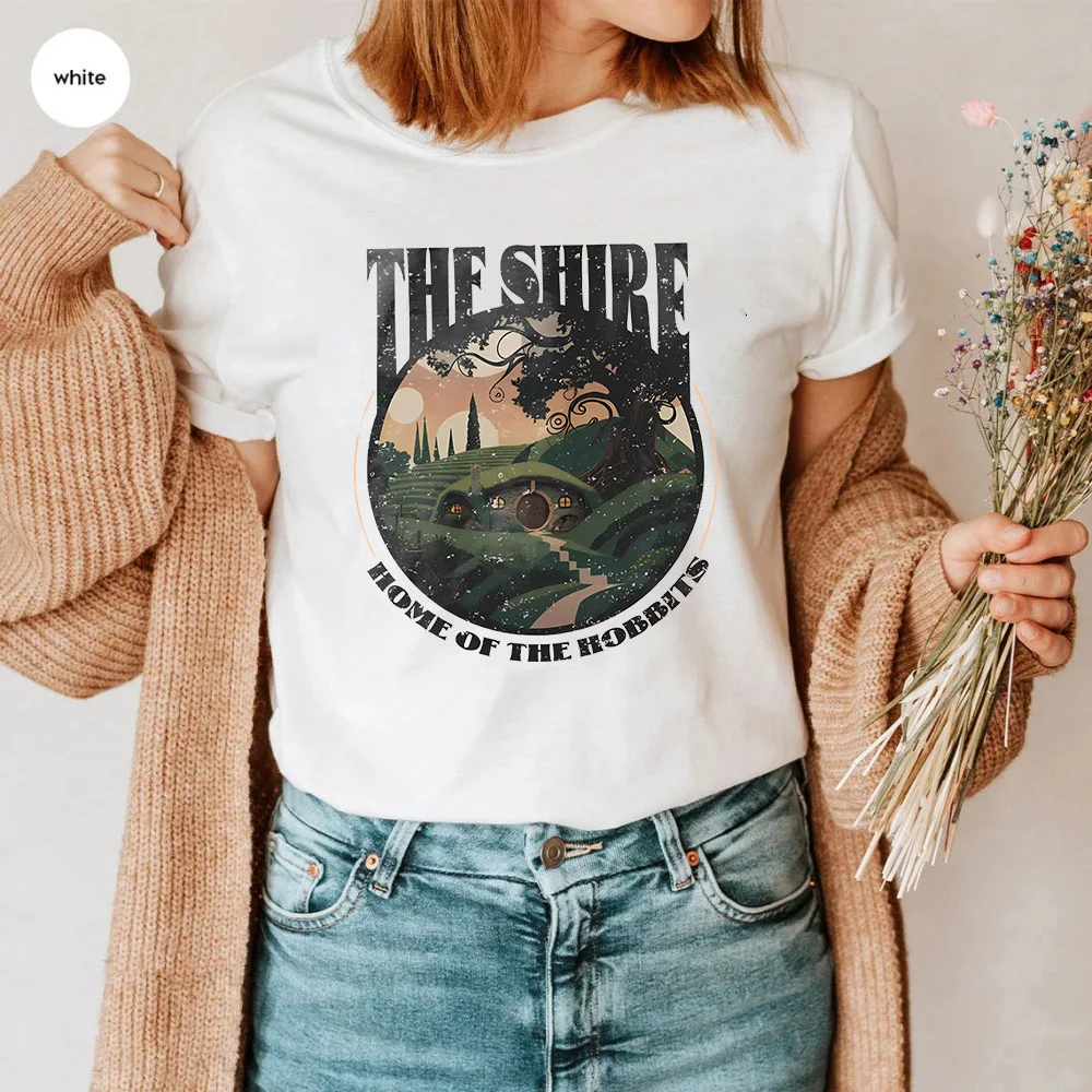 Шир футболка средней земли LOTR рубашка The Ho Bbit Tolkien рубашки baggies Frodo винтажная одежда темная Академия топы для книг (art.: 3920c87052004) - 3920c87052004
