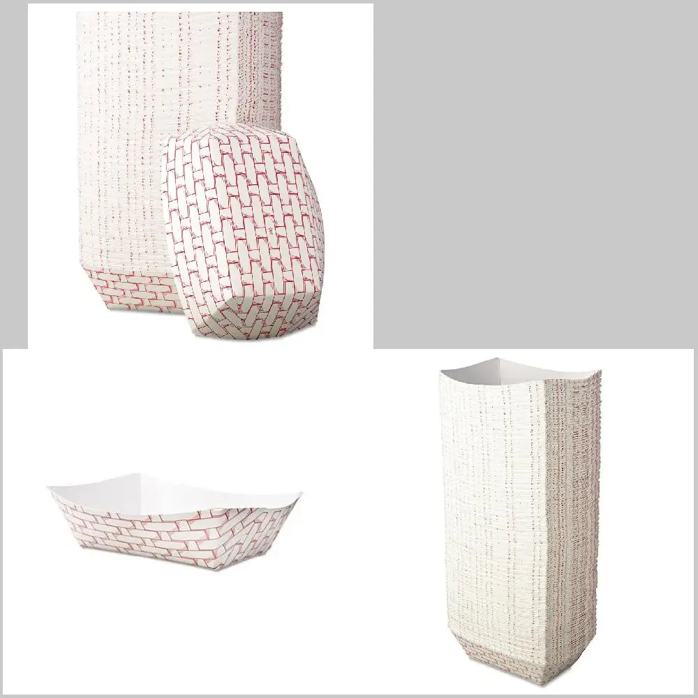 

Premium Quality Red/White Food Baskets, 500/Carton, Maximum Capacity of 3 lbs – BWK30LAG300