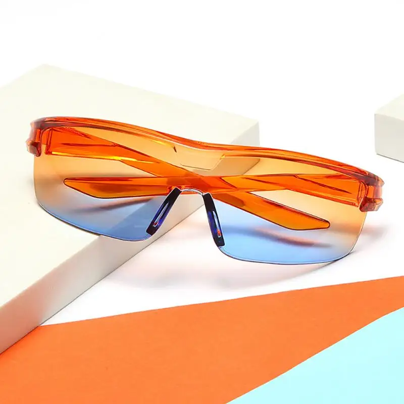 Недорогие безободковые прозрачные солнцезащитные очки без оправы для мотоцикла