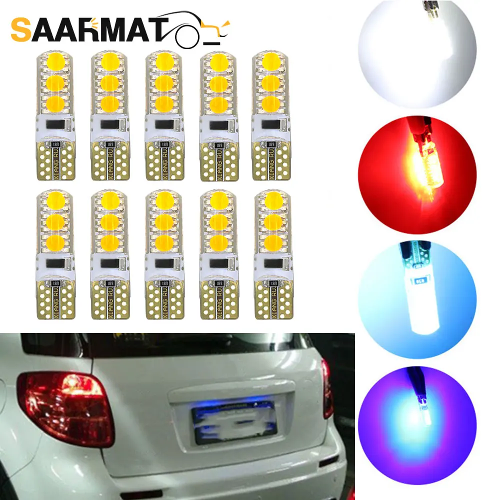 10Pcs Car Interior LED Lamp T10 W5W Parking Light  Signal Bulbs for Suzuki Wagon R SX4 Swift mk2 mk3 mk4 mk5 Liana Jimny Ignis 1