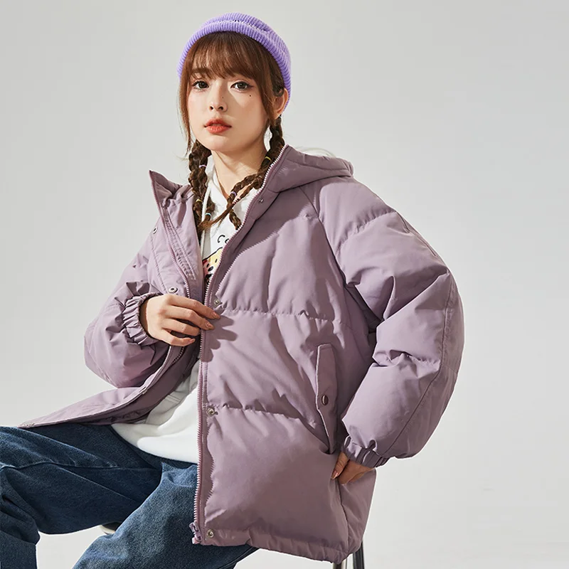 

2022 Autumn Puffer Jackets Winter Coats Women Thicken Warm White Duck Down Overcoats Elegant Ladies Hooded Down Outerwear A52