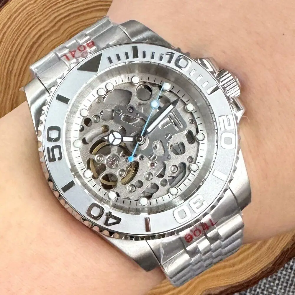 Автоматические Мужские механические часы тандорио 40 мм мужские роскошные NH70