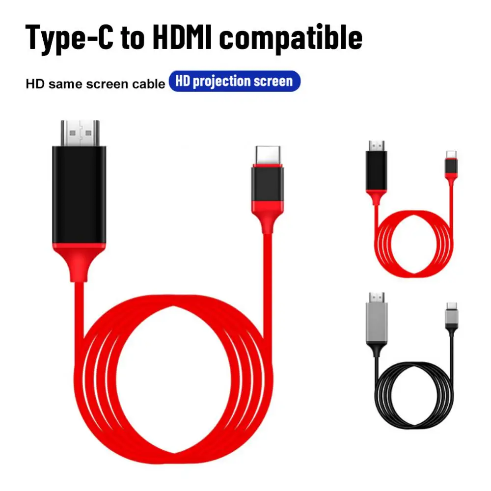 

Type C To Hdmi Cable Usb 3.1 4k Cable Adapter Video Converter Type C To Hdmi-compatible Cable Usb-c Cable