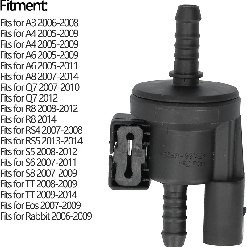

06E906517A 06E 906 517 A 0280142431 Vapor Canister Purge Solenoid Valve for Audi A3 A4 A6 Q7 A8 /VW Jetta Golf
