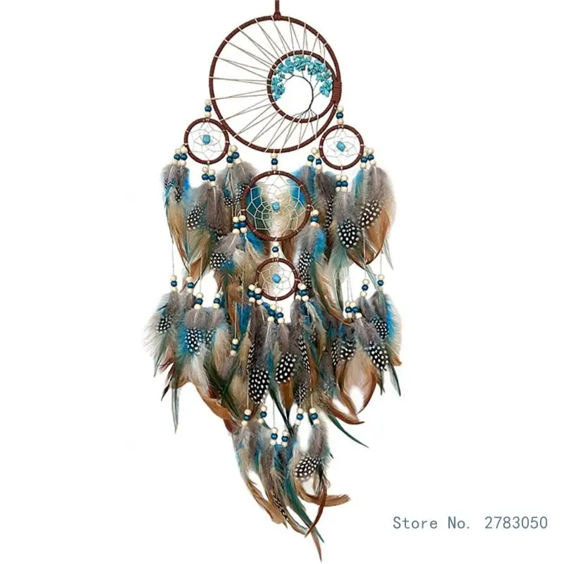 

Life-Tree Dream Catcher Feather Wind-Chimes Car Pendant Wall Hanging Ornaments Wedding Party Bedroom Nursery Decoration