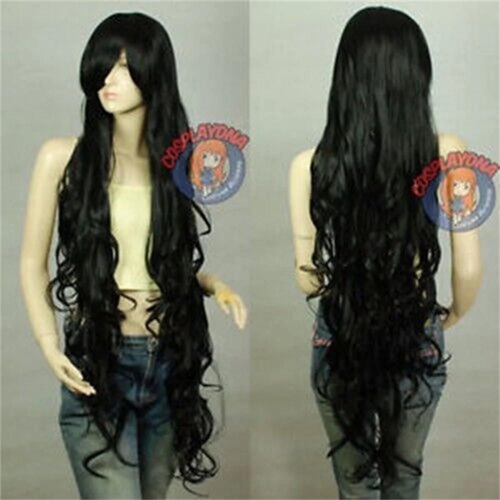 Парик длинный волнистый из натуральных волос