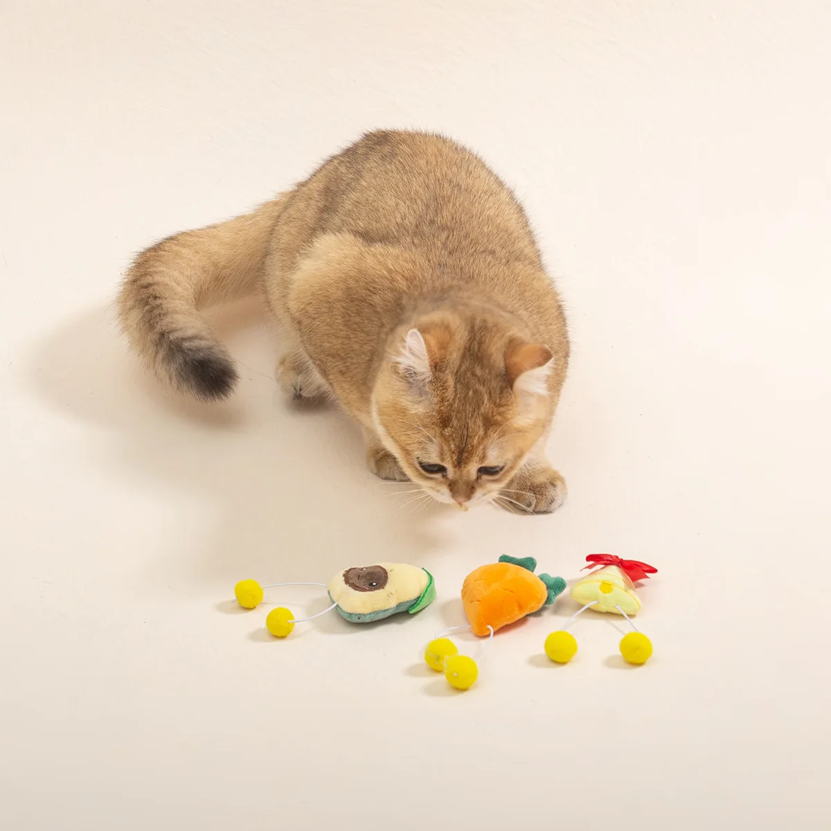 Новая плюшевая кукла в форме авокадо кошка трава колокольчик игрушка содержащая