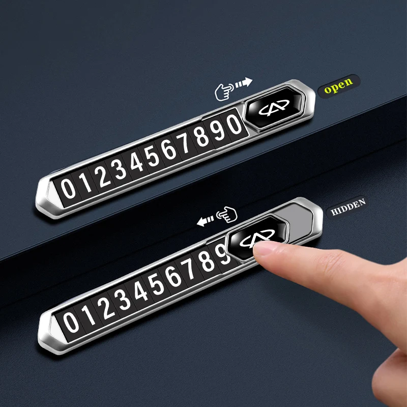 Автомобильная Временная парковочная карточка скользящая Скрытая табличка с