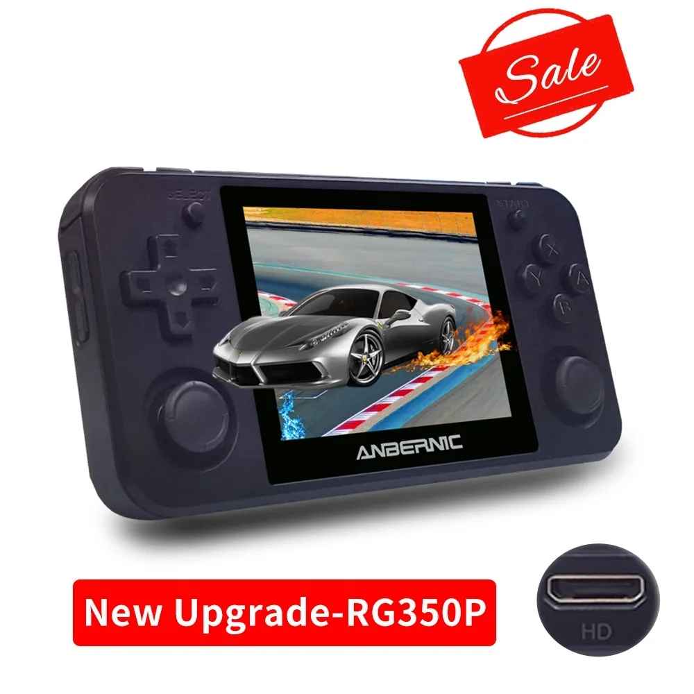 

ANBERNIC RG350P Retro game Upgrade version 64Bit Emulator video game consoles handheld game players RG350P PS1 RG350 HDMI-compat