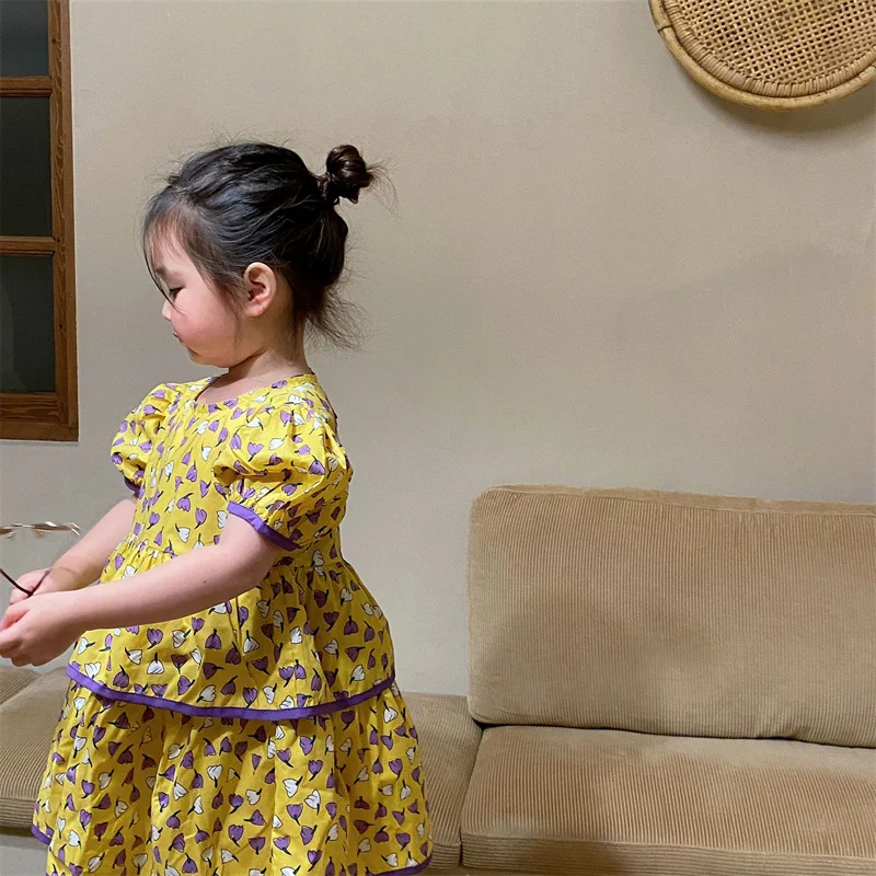 

Girl Dress Kids Skirts Spring Summer Cotton 2022 Graceful Flower Girl Dress Party Evening Gown Beach Outdoor Children Clothing