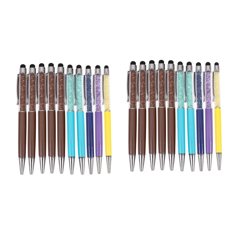 

20 Pcs Crystal Pen Diamond Ballpoint Pens Stationery Pen Novelty Gift Office Material School Supplies