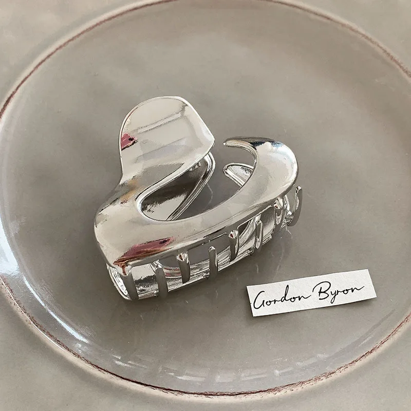 Модные металлические черные и серебряные аксессуары для подарка с когтями волос