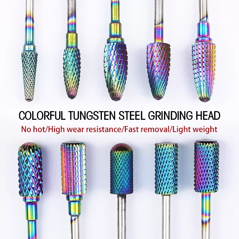 

Tungsten Carbide Milling Cutters for Electric Nail Drill Machine Manicure Pedicure Drill Bit Polishing Tool Nail Files Accessory
