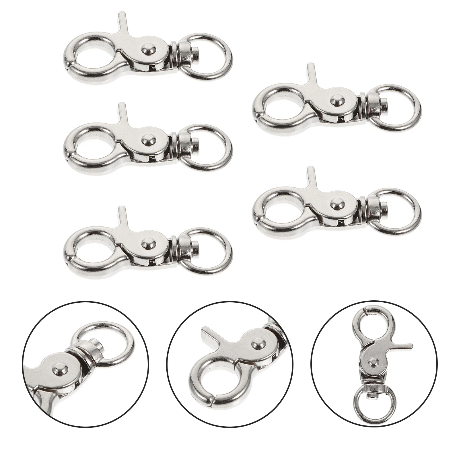 

Cage Door Snap Buckle Bird Lock Hook Parrot Swivel Clip Locks Lobster Birds Hooks Spring Safety Clasp Metal Pet Useful Chain Key