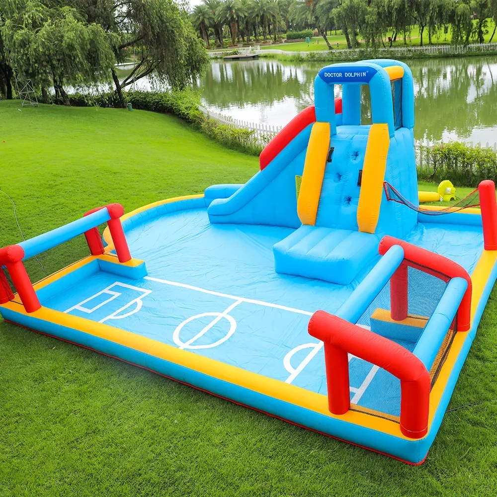 Производитель BSCI Waster Slide House Прыгающий большой отскок боевой курса препятствий