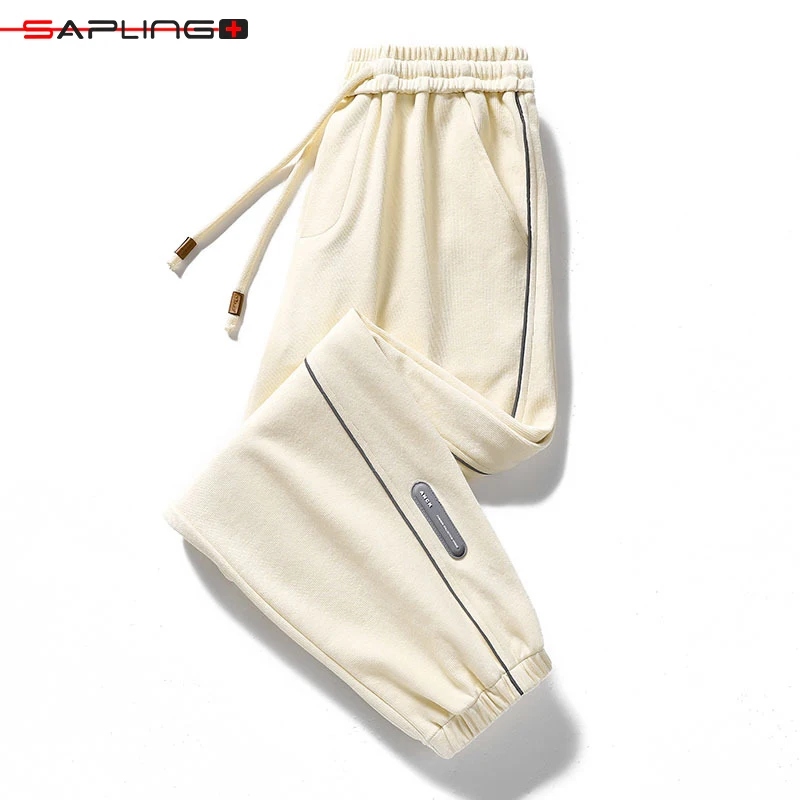 

Pants Spring New Sweatpants Men's Sport Casual Trousers Teens Loose Pants Student Male Elastic Pencil Pants Solid Color Men Pant