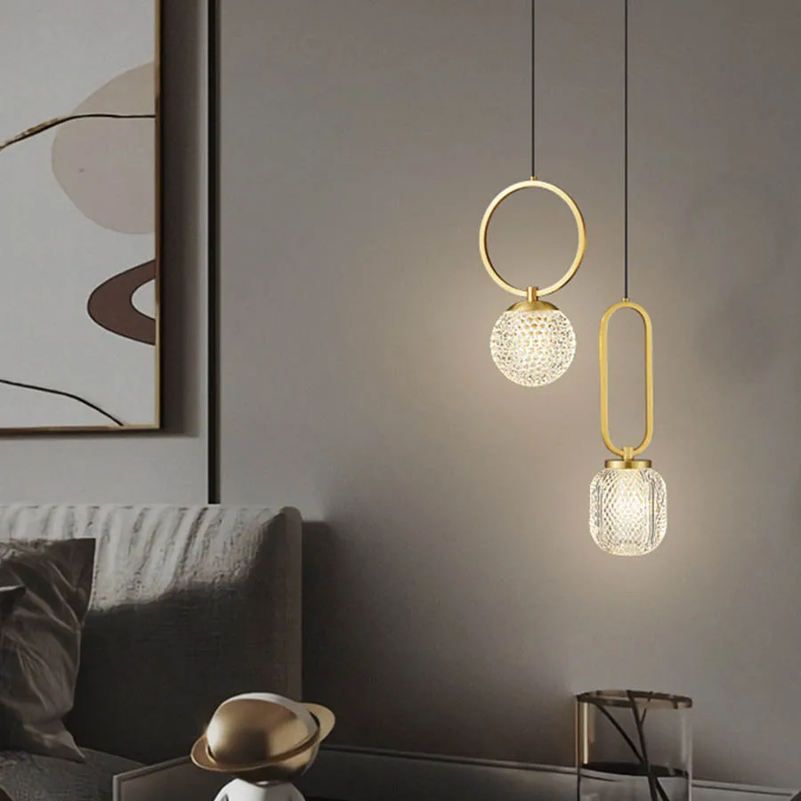 

Необычный Медный Подвесной светильник G9 в виде глобуса для ресторана и бара, акриловый шар, прикроватный подвесной светильник для кабинета, подвесные светильники для кухонного островка