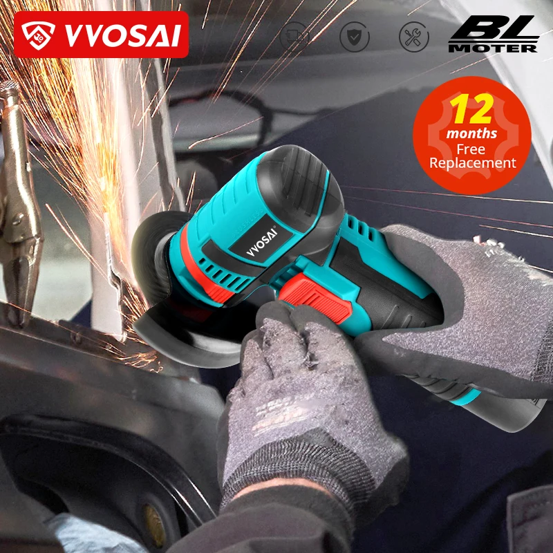 VVOSAI 19500 об/мин бесщеточный угловой шлифовальный станок 12 В Электрический