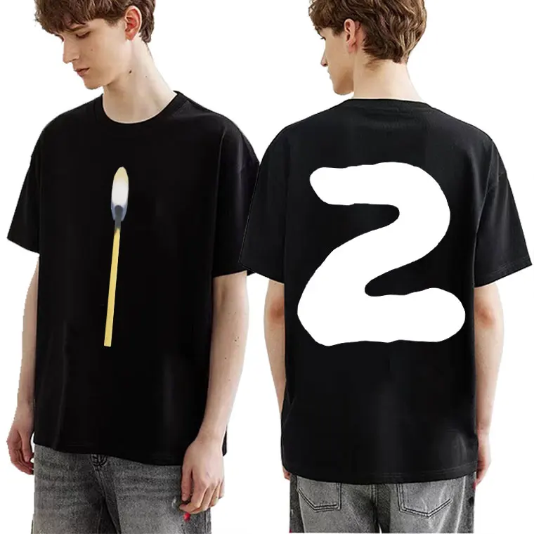 

Kanye West Hip Hop Rap Men Women Fashion Rock Punk Tshirt Short Sleeve CPFM XYZ T Shirt Trend Graffiti Matches Two Print Tees