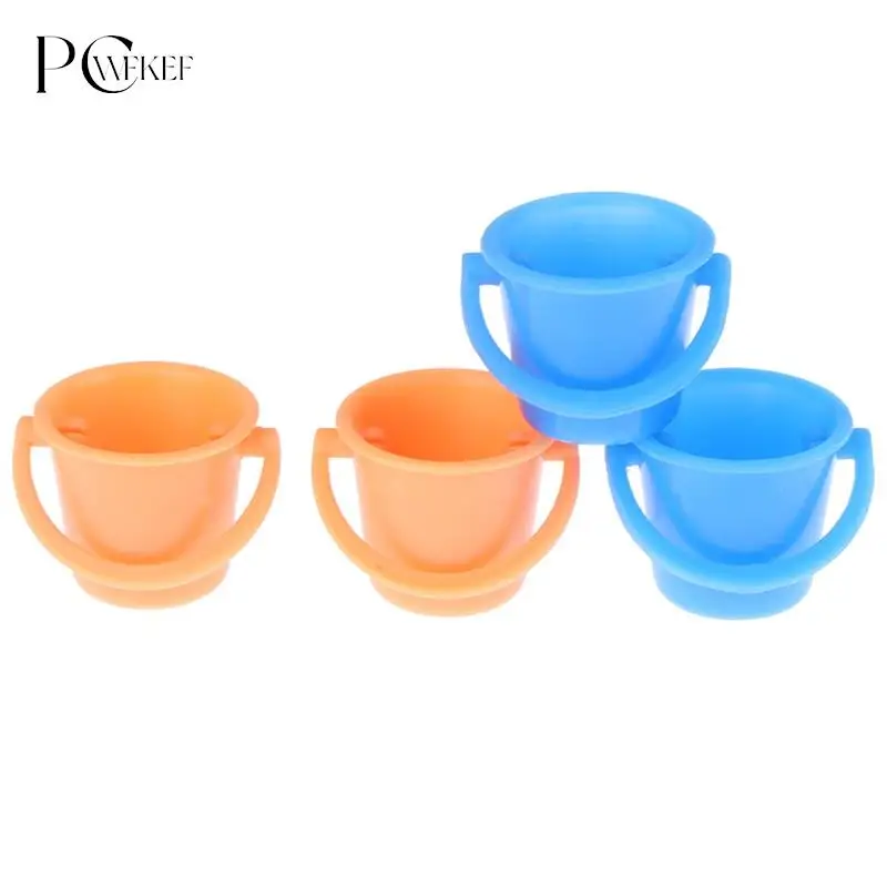 

2pcs Dollhouse Miniature Plastic Water Bucket Mini Furniture Model DIY Dolls House Home Garden Scene Decoration Accessories