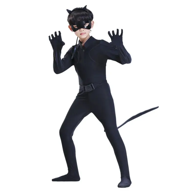 

Girls and boys Anime Costumes Hero Bodysuit ladybg cosplay costume Costume Child Holiday Performance