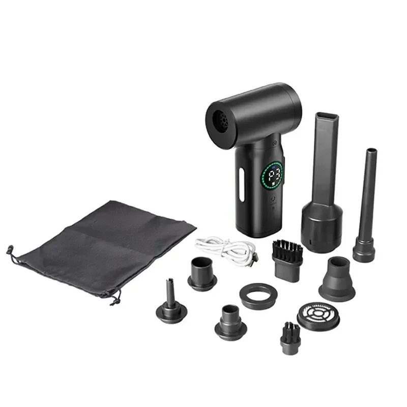 Новинка 2024 7500 мАч беспроводной воздуходувной пистолет 2 в 1 воздуходувка и