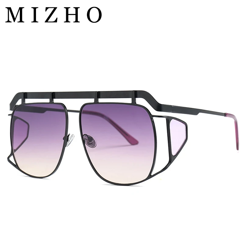 

MIZHO New Square Sunglasses Women Fashion Oversized Metal Frame Vintage Glasses Men Shades Retro Gradient Colors Oculos UV400