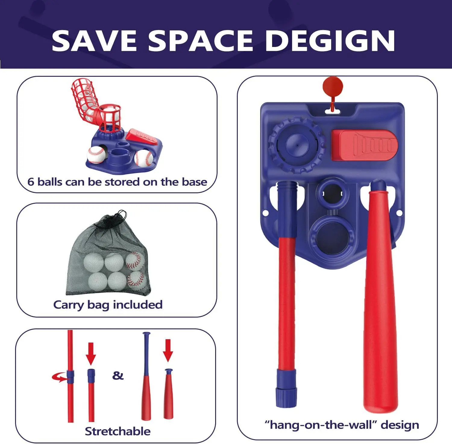 Набор для бейсбола 3 в 1 детей Nike