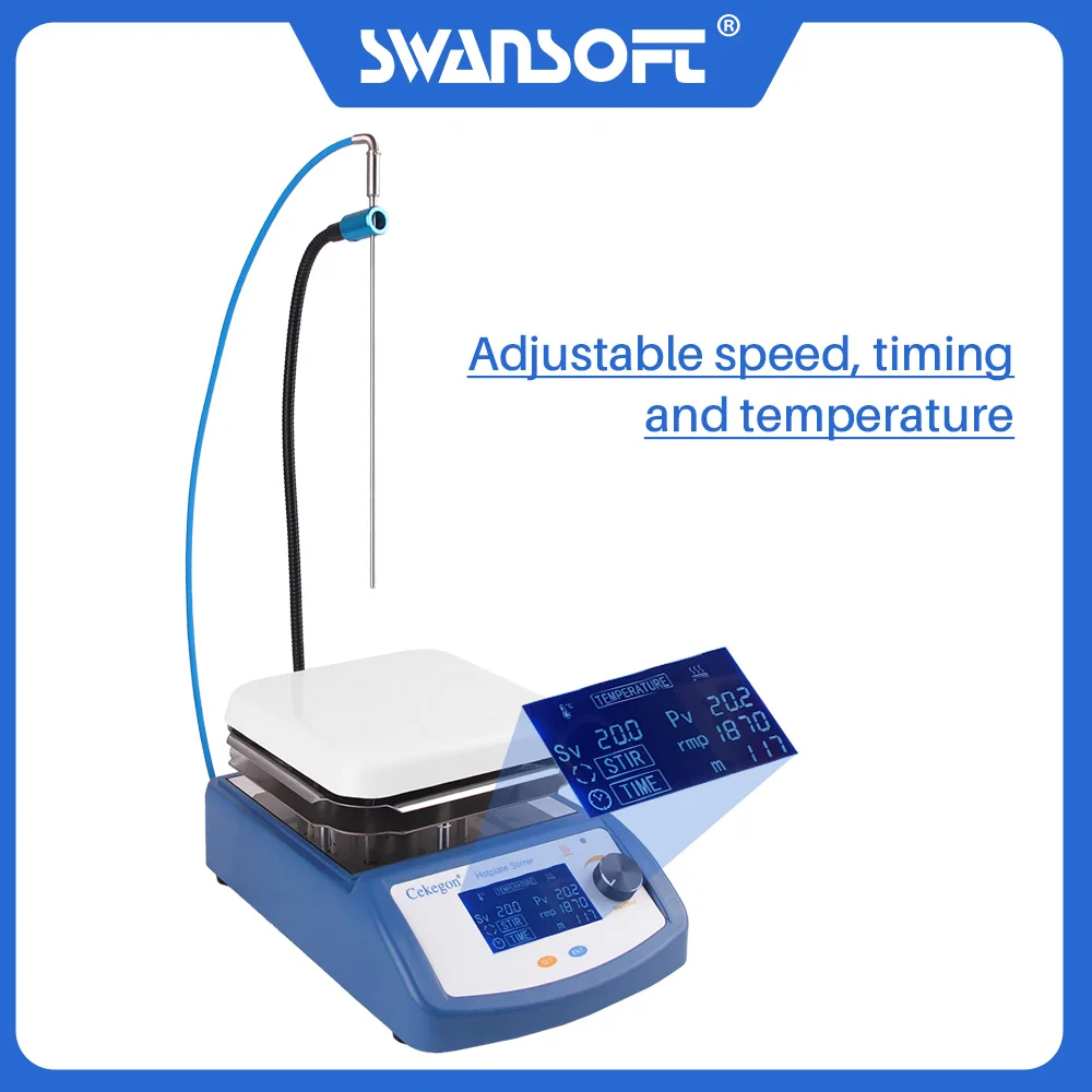 Лабораторное оборудование магнитная мешалка с регулятором температуры 5000 мл 220 В
