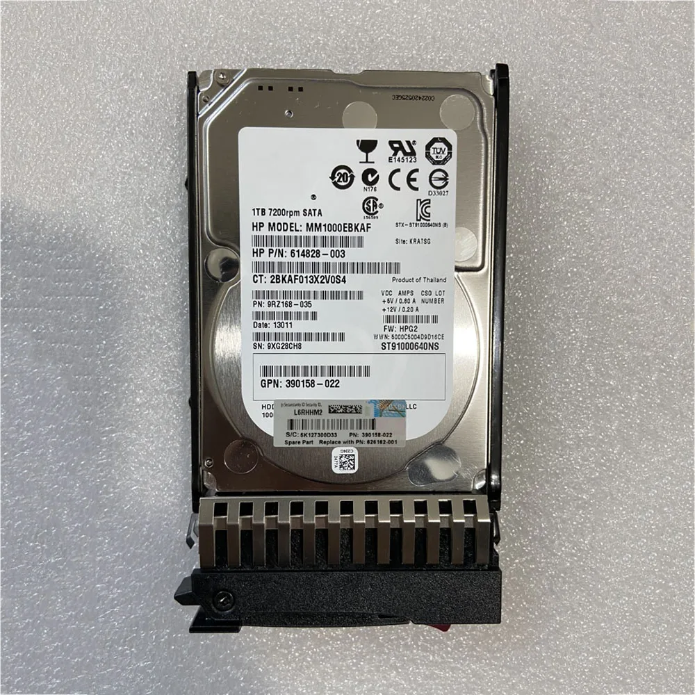 1 ТБ для серверного жесткого диска HP 625609-B21 626162-001 G6G7 HHD 1 ТБ 7,2 КБ SATA 2,5 (art.: 3920cf00afa21) - 3920cf00afa21