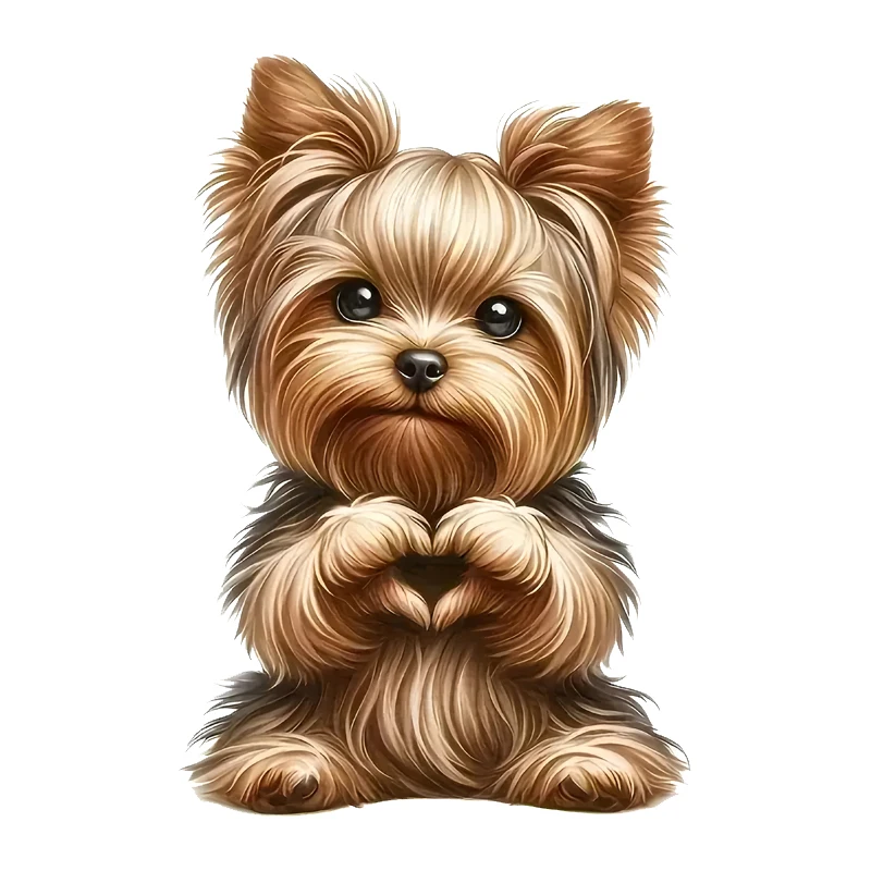 

1 шт. акварель очаровательный йоркшир украшение комнаты гостиная спальня украшения туалет наклейки наклейки на стену