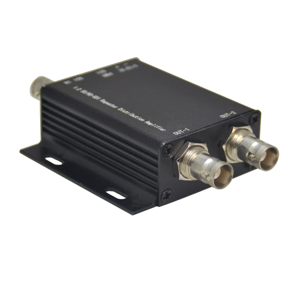 

HD-SDI amplifier repeater 1in 2 out, HD-SDI 3G-SDI Video Splitter Extender Adapter Distribution up to 400M