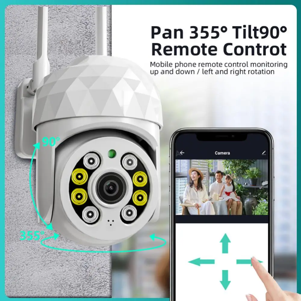 

Mobile Detection Security Camera Waterproof Wifi Ip Camera Night Vision Voice Intercom Smart Home Surveillance Cameras 1080p