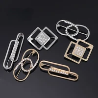 fashion simple square paper clip high end diamond brooch men and women holiday gifts luxury pins jewelry accessories wholesale