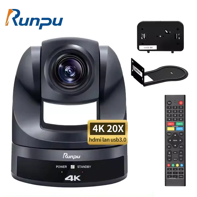 Runpu HK10UH Заводская Продажа HDMI LAN USB3.0 POE 4K Ultra HD 20X оптический зум MI PTZ оптическая