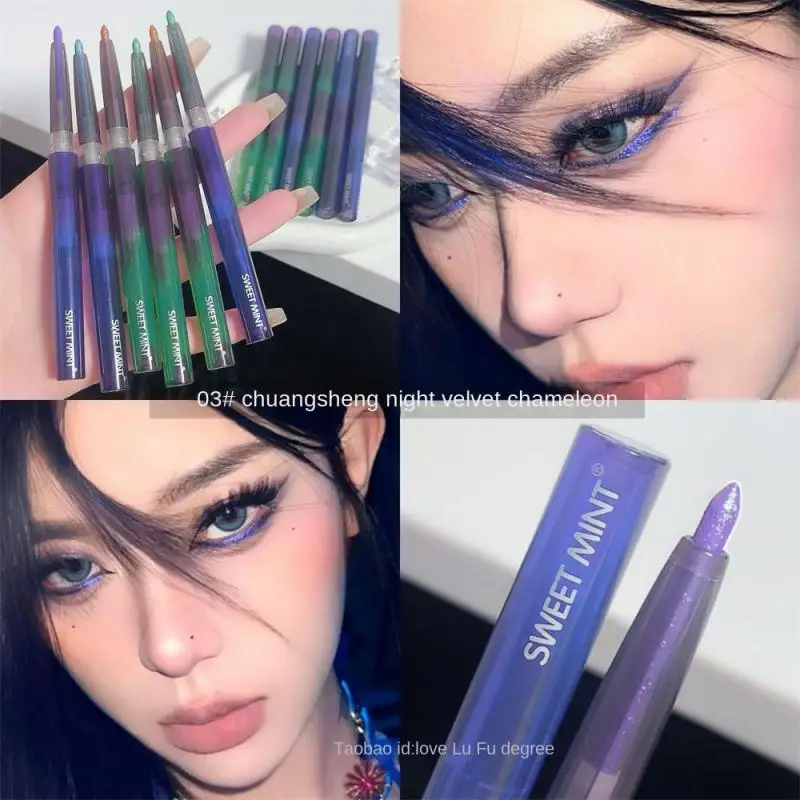 

Sweet Mint Aura Chameleon Eye Liner Glue Pen 2 In 1 To Brighten Polarized Green Eye Shadow Stick Waterproof Eyeliner Makeup