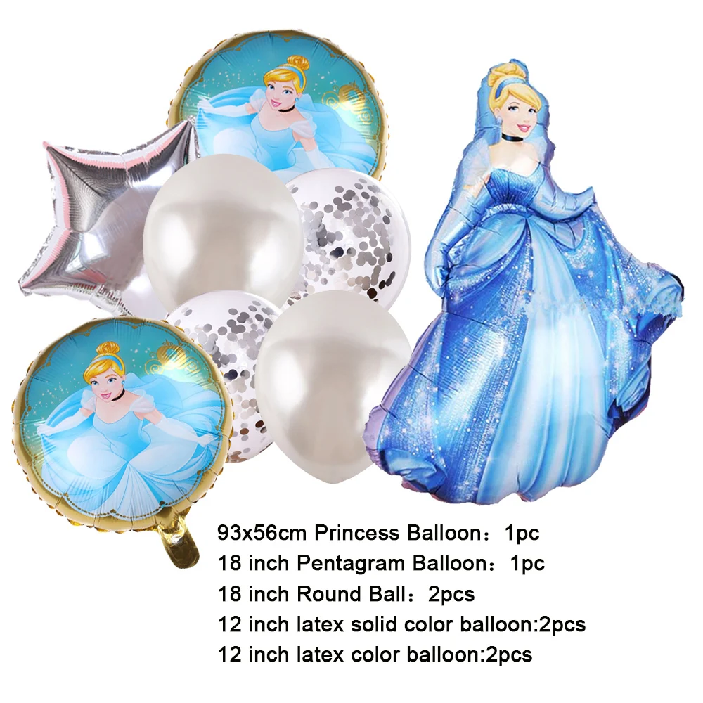 Новая Золушка Принцесса искусственная декоративная одноразовая посуда фон воздушный шар баннер детский душ подарок для девочки