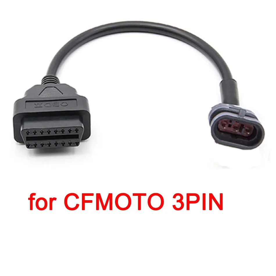 

Мотоцикл OBD2 для моторной лодки Ymaha 3pin/Benalli 6pin/CFMoto 3PIN/Husqvarna 6pin/корпус 4pin OBD2 K CAN перемычка удлинительный кабель