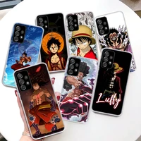one piece monkey d luffy coque phone case for samsung galaxy a51 a50 a71 a70 a41 a40 a31 a30 a21s a20e a10 a11 a01 a6 a7 a8 a9