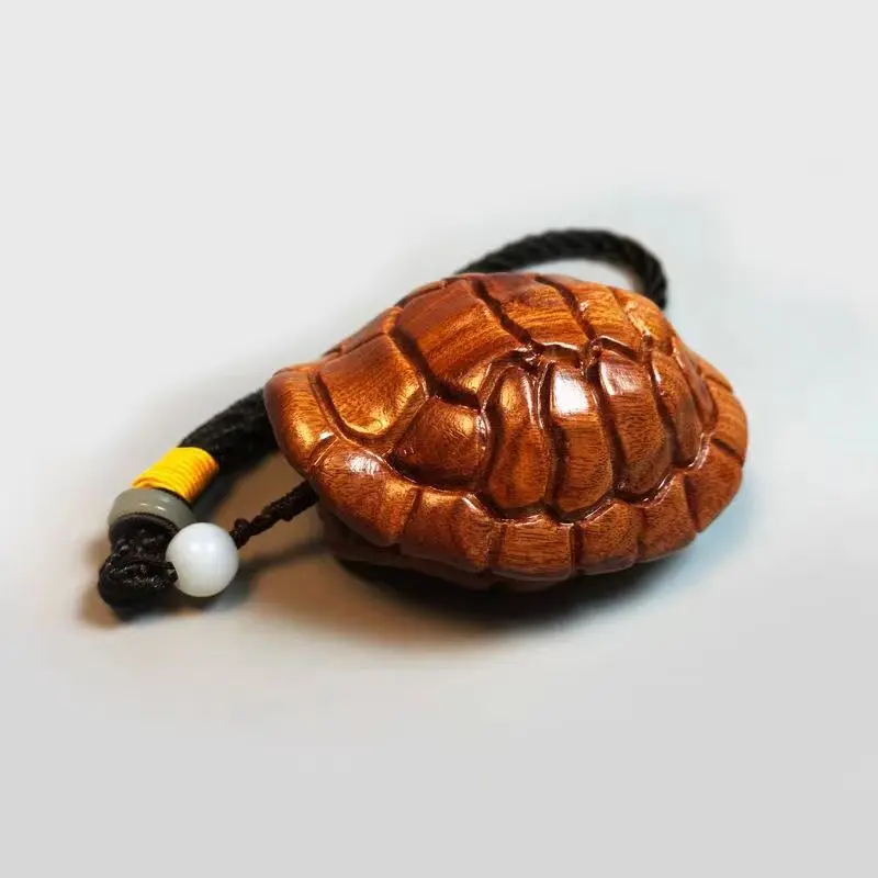 

Rosewood Hand Piece Rich World Hand Piece Turtle Shell Wood Carving Artifact Pendant Decoration Wooden Statue Sculpture